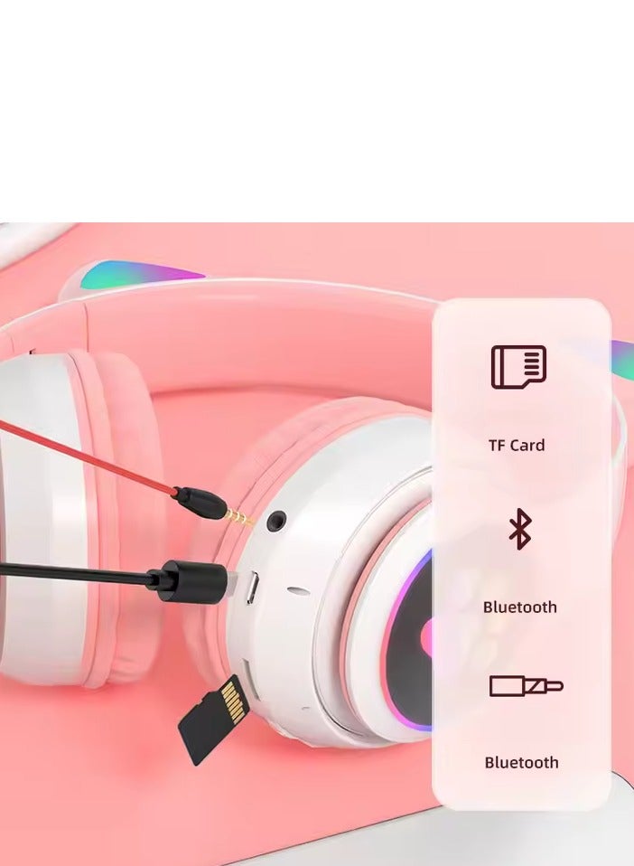 Wireless Bluetooth Headphones for Kids Foldable Headphones for Children Noise Cancelling; Suitable for Children's Stereo Headphones for TF Cards, Mobile Phones, Tablets - Image 3