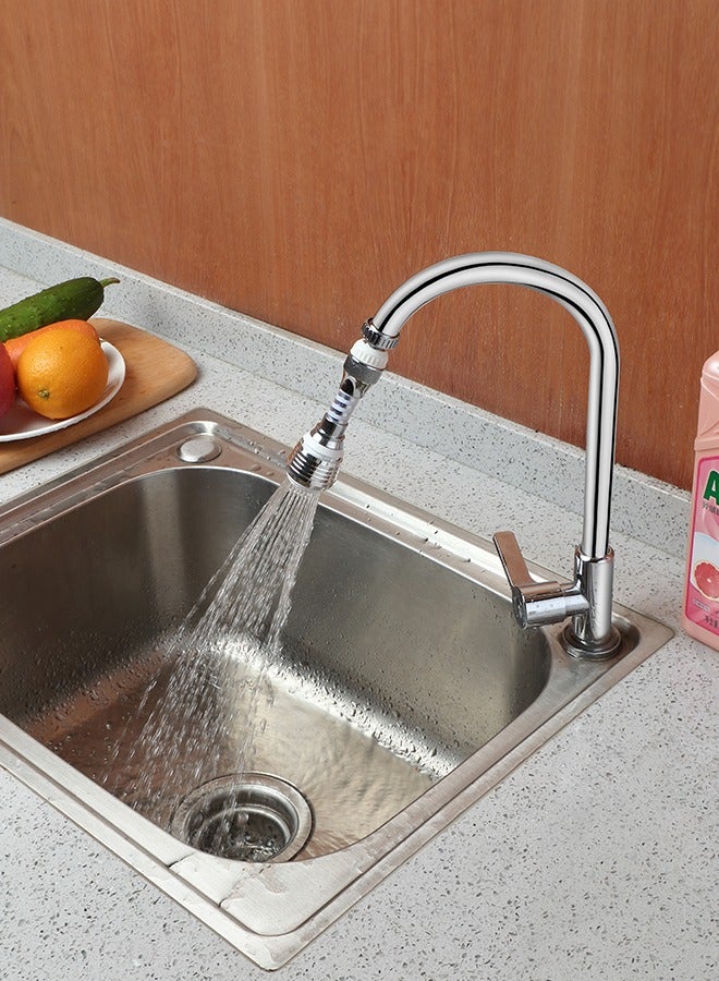 BMB tools Faucet Water Spray Nozzle Silver/White Water Filter for Bathroom Sink-Removes Chlorine Fluoride Heavy Metals for Home Kitchen White/silver - Image 1