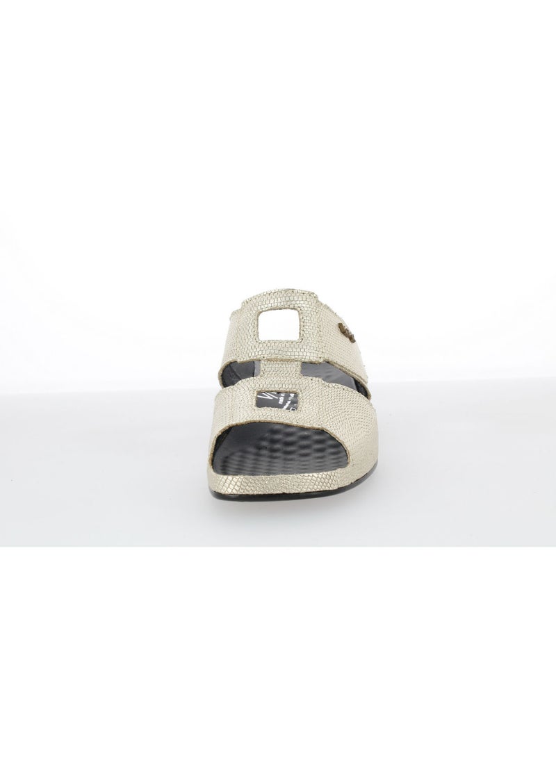 Vital Ladies Wedge Sandals Tina - Lizard 0813AS gold - Image 5