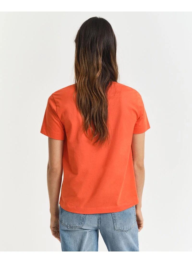 غانت Gant Regular Shield Ss V-Neck T-Shirt