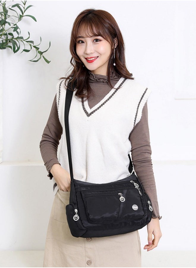 WAOKN - Cross Body Ladies Bags, Women's Casual Sporty Shoulder bags Nylon Waterproof Messenger bag Handbag with Multi Pocket for Shopping Hiking Daily Use, Nylon Tote Bag for Gym, Work, School - Image 1