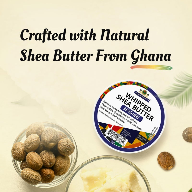 AKWAABA Whipped Shea Butter (Sweet Mango) - Nourishes, Moisturizes & Soothes | Pure Shea Butter | No Dyes & Parabens | 12 oz / 340 g - Image 3