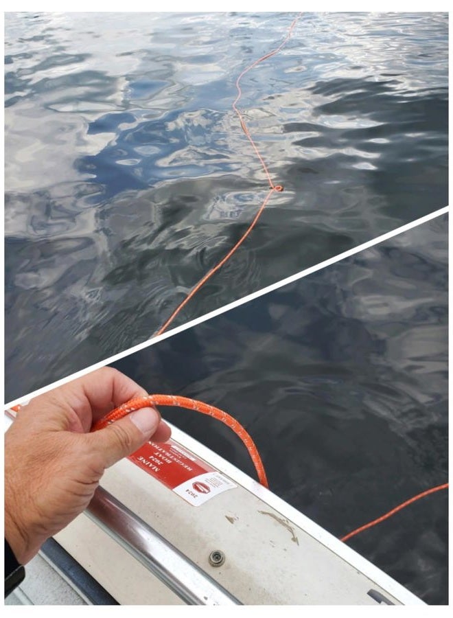 NorthPada 6mm x 10m Marine Floating Rope for Boating Fishing Rafting Camping Hiking Hunting Anchor Mooring Dock Lines Kayak Canoe Rescue Reflective Orange - Image 4