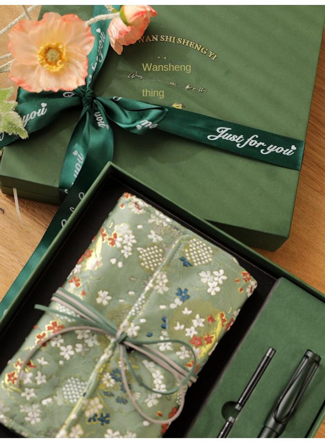 Bluejw Guofeng Notebook Pen Book Gift Box Suit Hand Account Journal High Color Value Conference Office Notepad University - Image 1