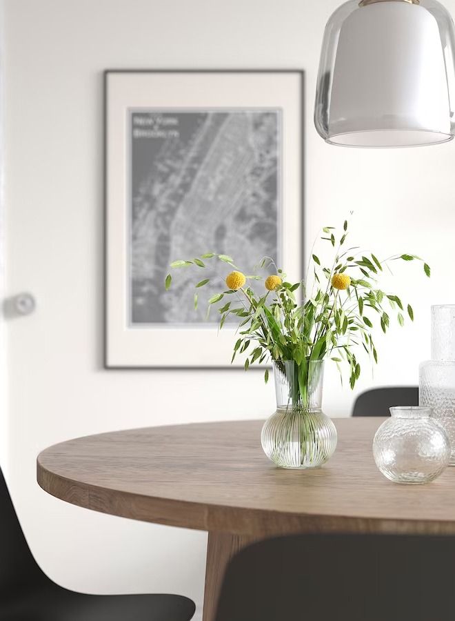 سويس كانتون فازة زجاج شفاف فاخرة 17 سم - Image 5