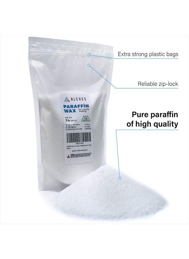 Paraffin Wax for Candle Making - 2 lb Unscented Candle Wax - Paraffin Candle Wax - Paraffin for Crafts - Paraffin Wax Melts - Candle Making Wax for Crafts…