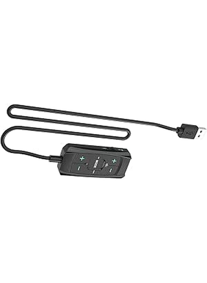 7 1 بطاقة صوت خارجية USB محيطة افتراضية للألعاب مع إدارة صوت سهلة للسماعة والميكروفون - Image 1