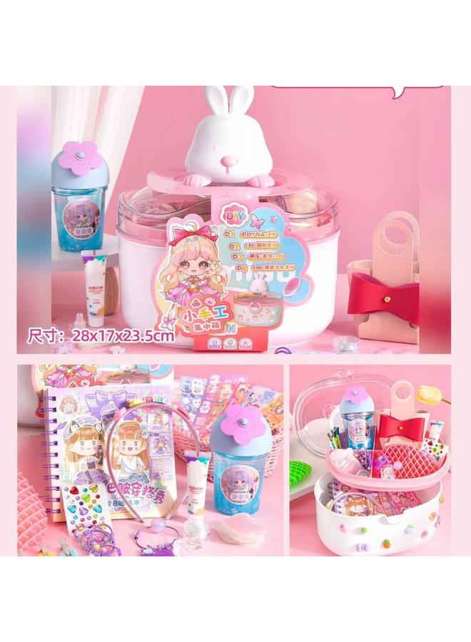 Bluejw Lac Diy Cream Glue Small Disc Sticker Suit Girl Children's Toy Goo-ka Plate Full Set Of Hand Account Kit - Image 1