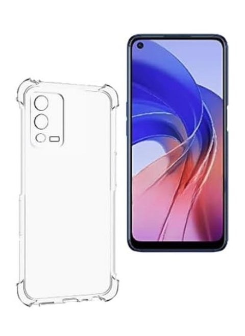 Silicone Transparent TPU Gorilla Anti-shock Shockproof Corners Case for Oppo A55 - Clear
