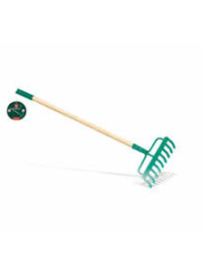 هيب Hape Garden Rake- Outdoor- Learning- Role play- Bamboo material- Sustainable and environmentally friendly- Green planet