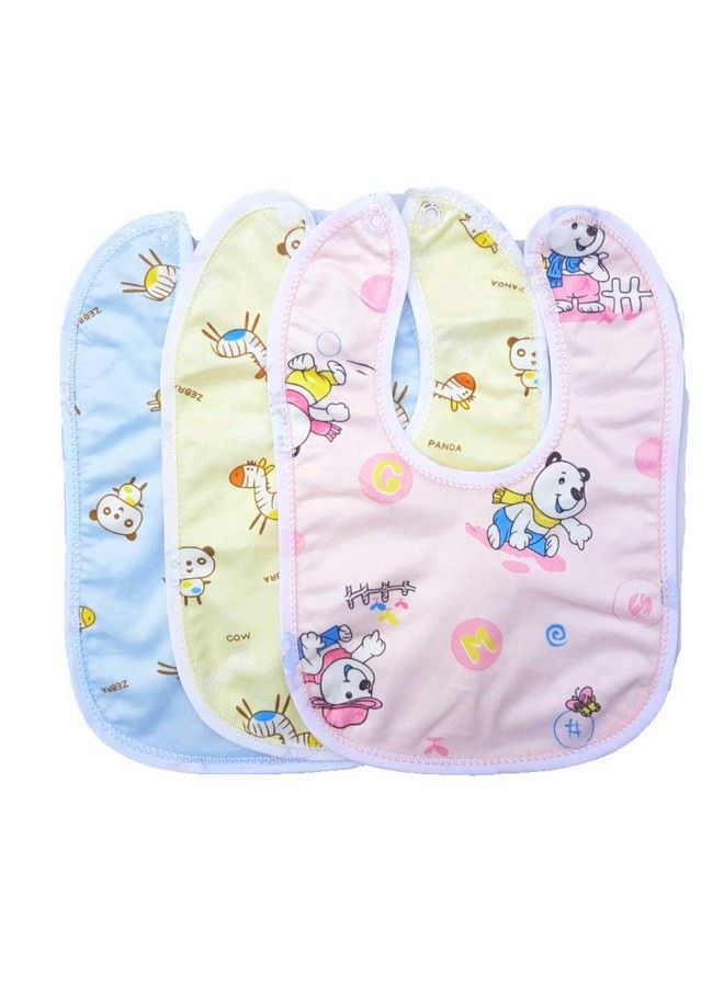 Brandonn Newborns Premium Baby Cotton Bibs (Pack Of 3) - Image 3