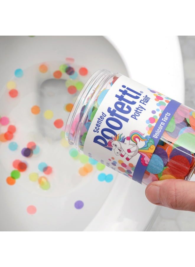 PrimaStella Poofetti Potty Flair - Scented Potty Training Party Toilet Confetti (Unicorn Farts) - Image 4