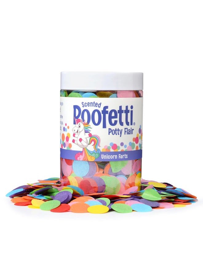 PrimaStella Poofetti Potty Flair - Scented Potty Training Party Toilet Confetti (Unicorn Farts) - Image 1