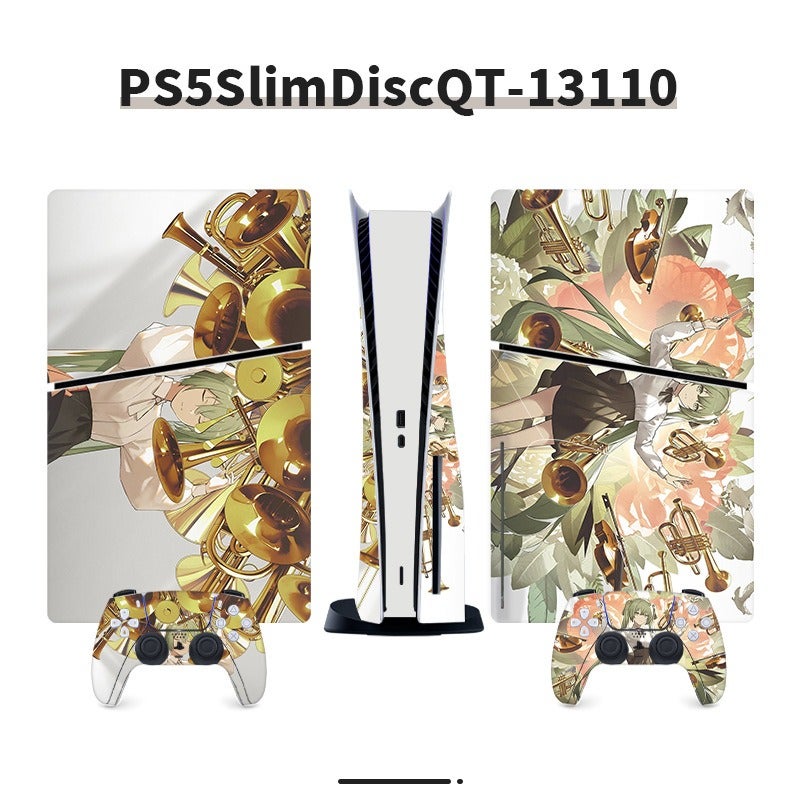 Sticker for PS5 game console digital version anime female character European and American style sticker foreign trade personalized anime color sticker
