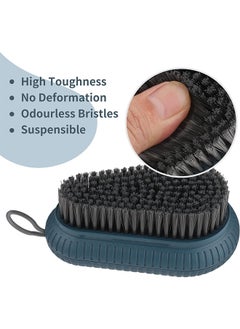 Depend Scrub Brush Quality Soft Laundry Clothes Shoes Scrubbing Easy To Grip Household Cleaning Suitable For Bathrooms Bathtubs Carpets Sinks Curtains Tablecloths Blue  - Image 4