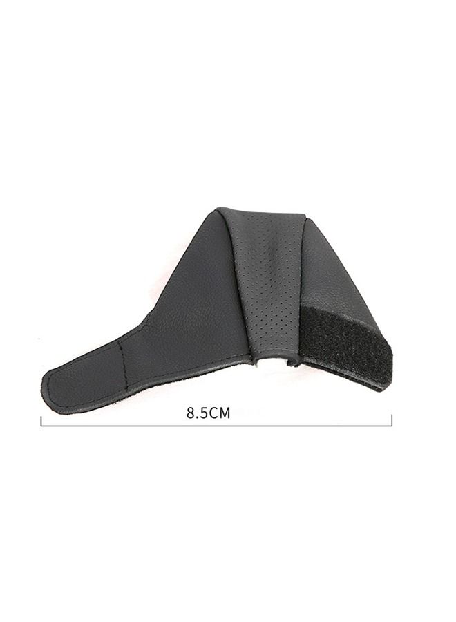Generic Car Gear Cover Leather, Shift Cover, Pure Handmade Car Gear Handle Cover, Interior Decoration Automotive Supplies, High-Grade Dress (Black) - Image 3