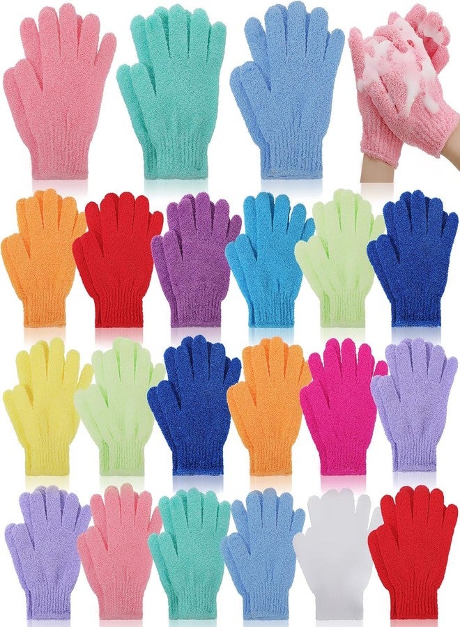 Aakarit Bath Gloves for Shower Natural Exfoliating Wash for Body and Face, Dead Skin Remover, Double Sided Microfiber Adults and Kids | Pack Of 1 | Multicolor - Image 1