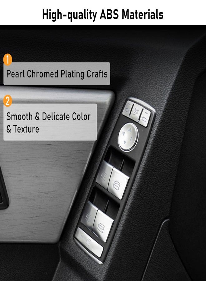 Moonlinks Replacement Interior Door Window Switch Button Cover Compatible with Mercedes Benz A B C E G GLA CLA GLK GL ML GLE Class W204 W212 W246 W166 X166 X204 Tesla Modle X S 14 - Image 4