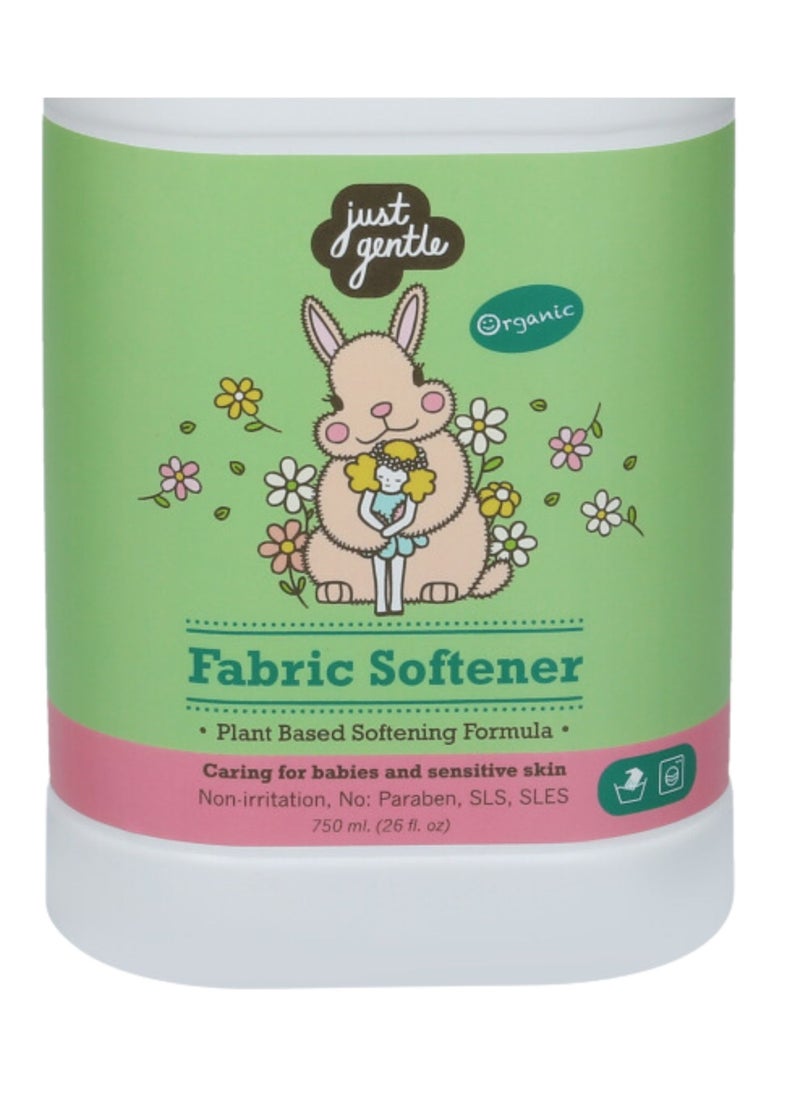 Just Gentle Plant-Based Natural Fabric Softener - Eco-Friendly, Hypoallergenic, Gentle on Sensitive Skin, 750ml  - Image 3