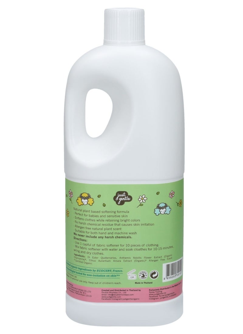 Just Gentle Plant-Based Natural Fabric Softener - Eco-Friendly, Hypoallergenic, Gentle on Sensitive Skin, 750ml  - Image 2