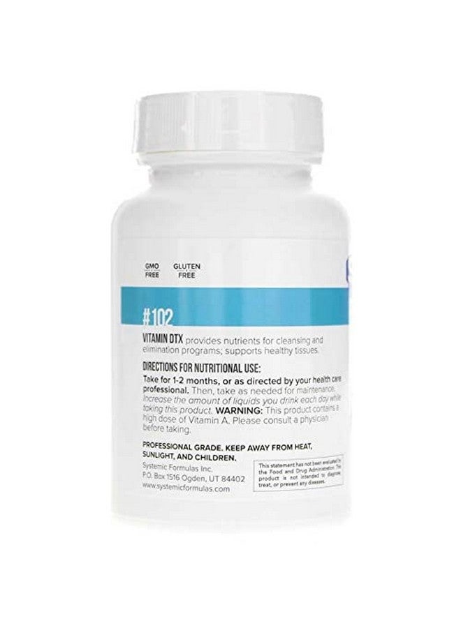 Systemic Formulas Bio Nutriment Acx Vitamin Dtx 60 Capsules  - Image 3
