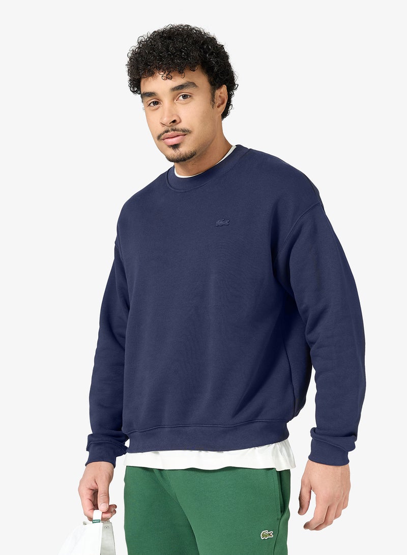 LACOSTE Crew Neck Loose Fit Sweatshirt - Image 1