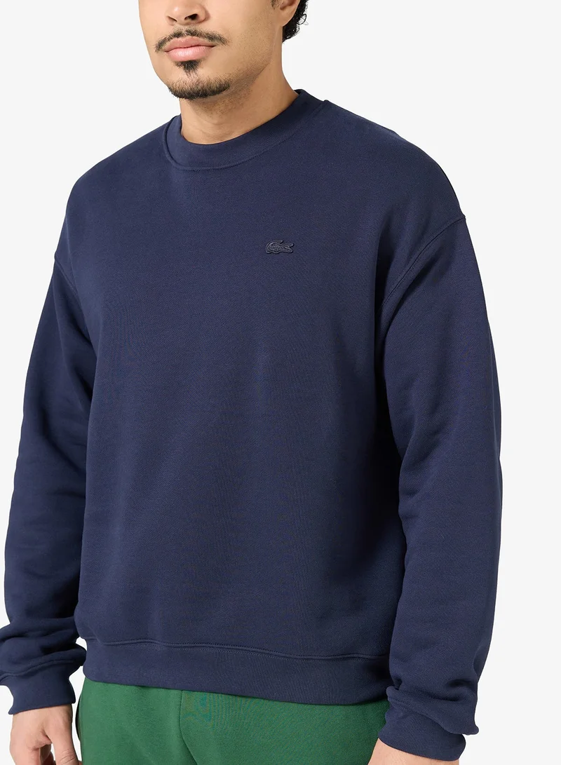 LACOSTE Crew Neck Loose Fit Sweatshirt