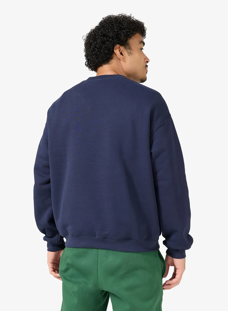 LACOSTE Crew Neck Loose Fit Sweatshirt