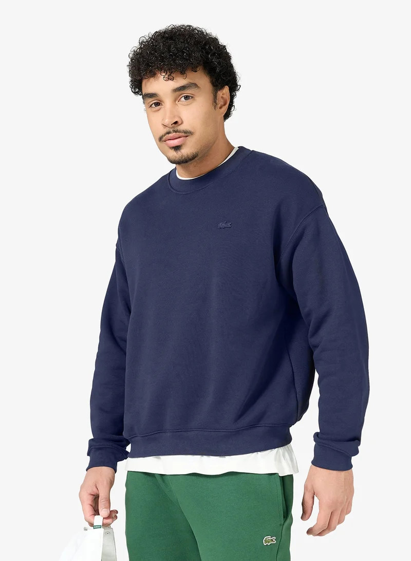 LACOSTE Crew Neck Loose Fit Sweatshirt