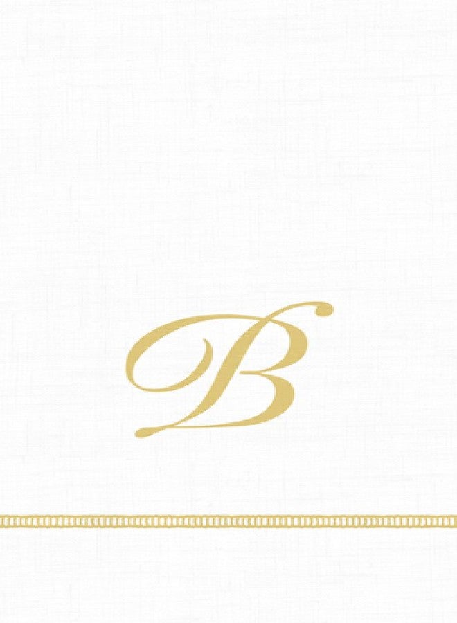Entertaining with Caspari Monogram Initial B Paper Guest Napkins, Pack of 15