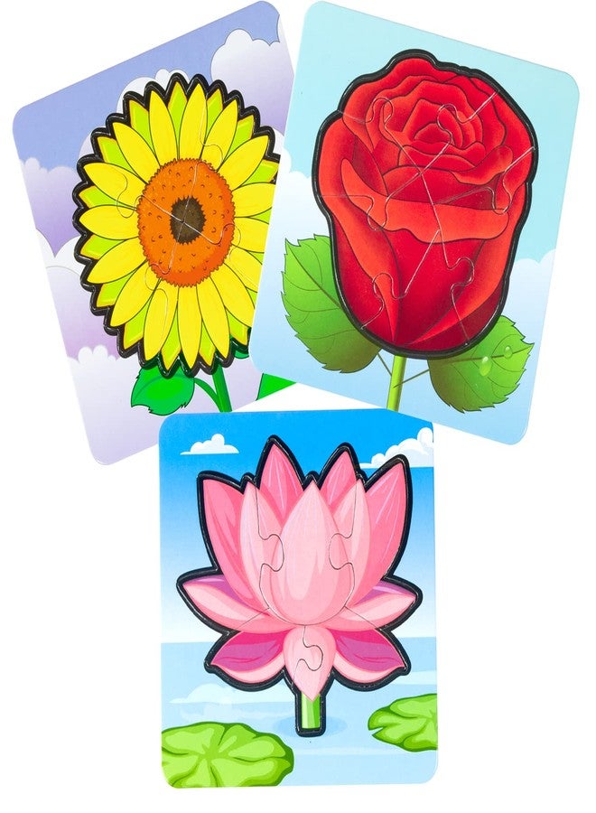 Skoodle Flowers Jigsaw Puzzle for Kids, Educational and Learning Kit for Toddlers, for Children, First Puzzle for Kids - Image 2