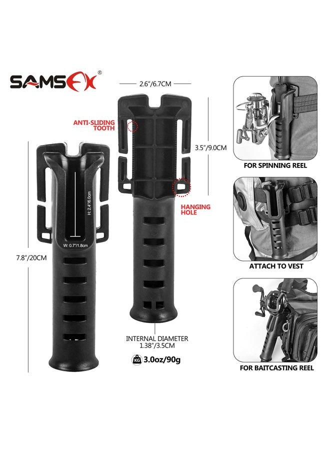 SAMSFX Adjustable Fishing Wader Belt Wading Belts for Surf Casting Kayak Fishing Accessories Waders Straps, 2" Wader Belt & Rod Holder, Adjustable - Image 4