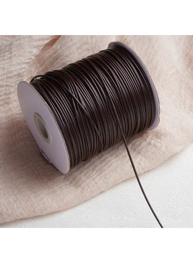 Khaki Handwoven Steel Cord 59x3937 Inch For Bracelet And Jewelry Making Thread Durable Synthetic Leather For DIY Necklaces Sweaters Bags Crafts Jewelry Supplies Smooth Texture Decorative Bead Strands - Image 2