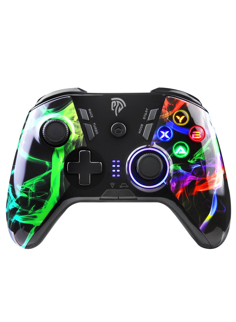 EasySMX EasySMX 2.4G Wireless Game Controller Joystick for PC/PS3/Nintendo Switch/Android/Tesla/Vista/TV Box/Steam, Rechargeable , M customized Muttons Dual shock, Turbo  - Image 2