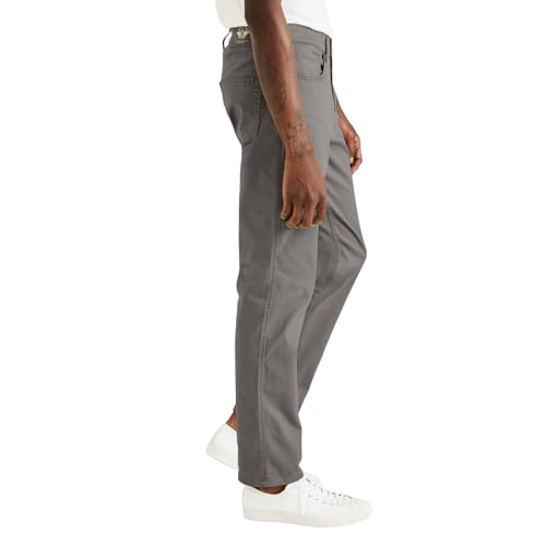 Dockers® Men's Jean Cut Straight Fit with All Seasons Tech™, Burma Grey, 34W x 30L - Image 3