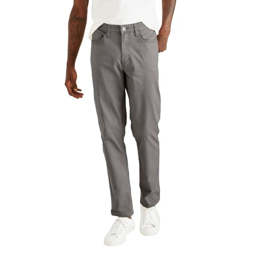 Dockers® Men's Jean Cut Straight Fit with All Seasons Tech™, Burma Grey, 34W x 30L - Image 2