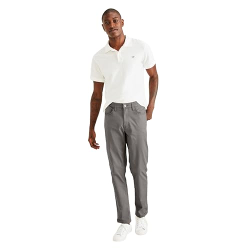 Dockers® Men's Jean Cut Straight Fit with All Seasons Tech™, Burma Grey, 34W x 30L - Image 5