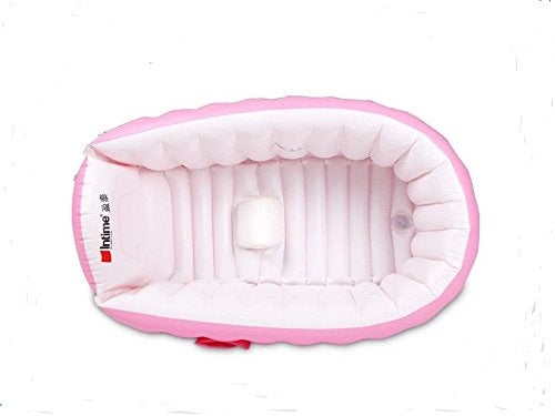 SuperLi Inflatable Baby Bathtub, Kid Infant Toddler Infant Newborn Inflatable Foldable Shower Pool (Pink) - Image 4