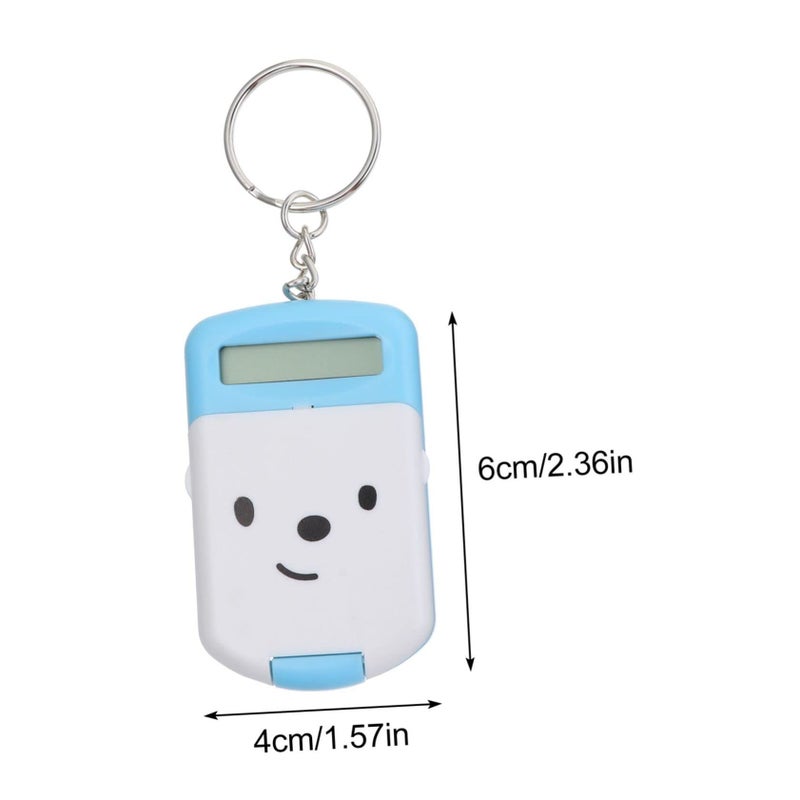 2pcs Creative Mini Calculator Portable LCD Display For Student Office Cartoon Pocket Counting Plastic Lightweight - Image 2