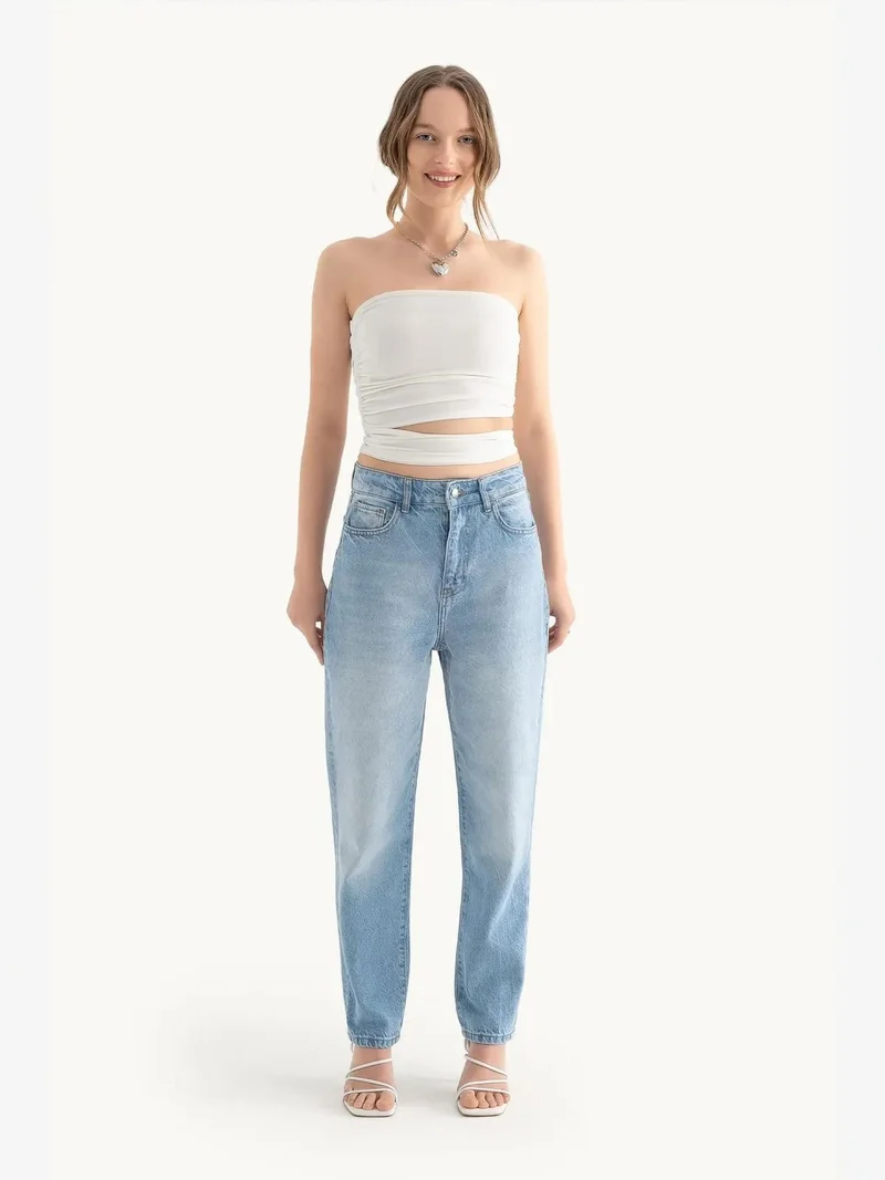 HICCUP Strapless Cut Out Bandeau Top