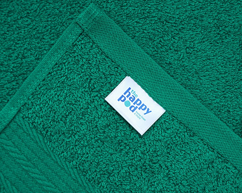 THE HAPPY POD Plush 100% Cotton Hand Towel - Pack of 4, Ultra Soft & Highly Absorbent, Quick Dry, Luxury Towels for Bathroom, Kitchen, Gym & Spa| 40 x 60 cm - 500 GSM | Blue & Aqua - Image 3