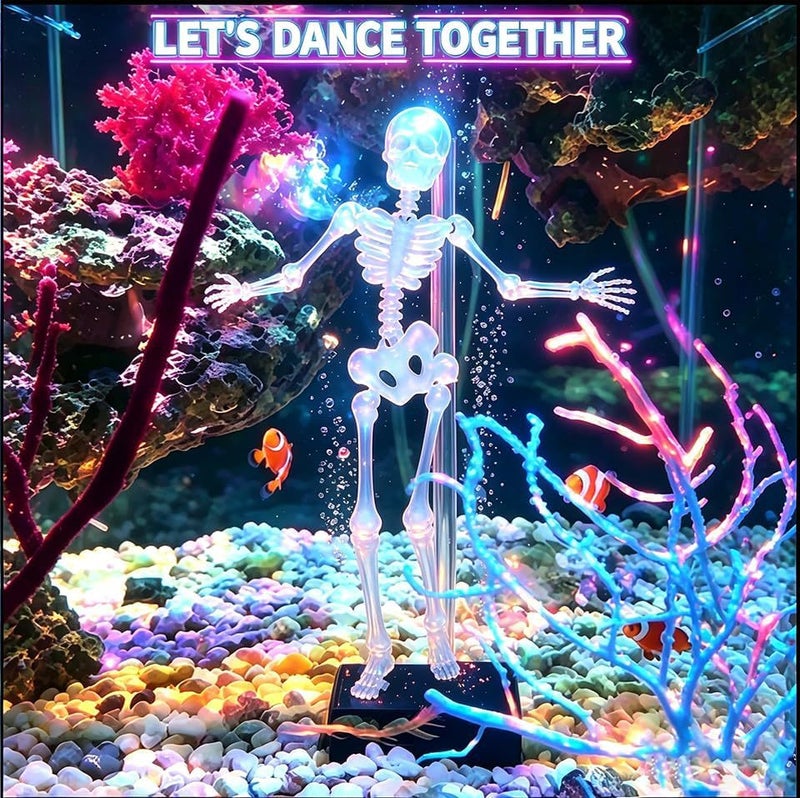 Dancing Skeleton Aquarium Bubbler Gag Toy - Image 1