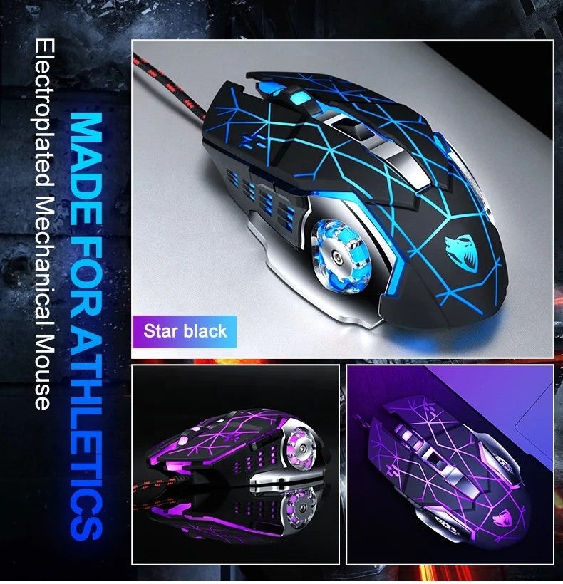 Y&D 3200 DPI Adjustable Optical USB Wired Gaming Mouse with 3D LED Backlit for PC Laptop Users - Image 3