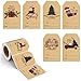 Trazzo Christmas Gift Tags SelfAdhesive StickersChristmas Name TagsChristmas Decorations for Gifts Festival Label Wrapping Holiday Santa to from Gift Tag Stickers for Presents 200 Pcs 2 x 3 Inch - Image 1