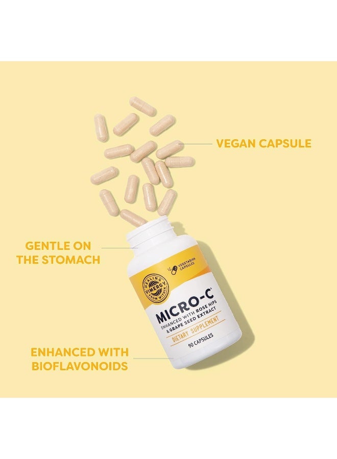 Vimergy Micro-C® Vitamin C Capsules – 500Mg Per Capsule, Supports Immune Health*, Promotes Collagen Production, Supports Healthy Bones*, Kosher, Vegan & Gluten-Free, Travel Size 90 Capsules - Image 3