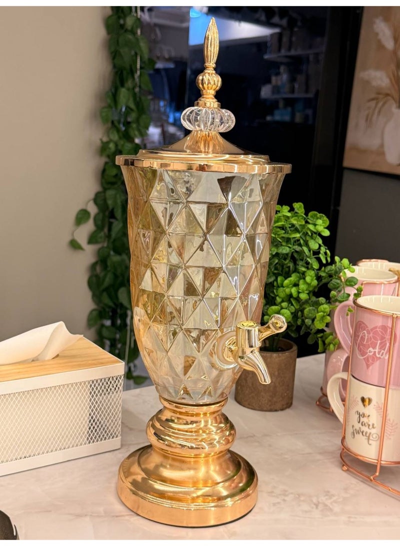 Glass Cold Water Mason Jar | Beer Dispenser |Beverage Drink Dispenser| Liquor Dispenser | Water Mason jar | Dispenser Beverage Jar 2000ml - Image 1