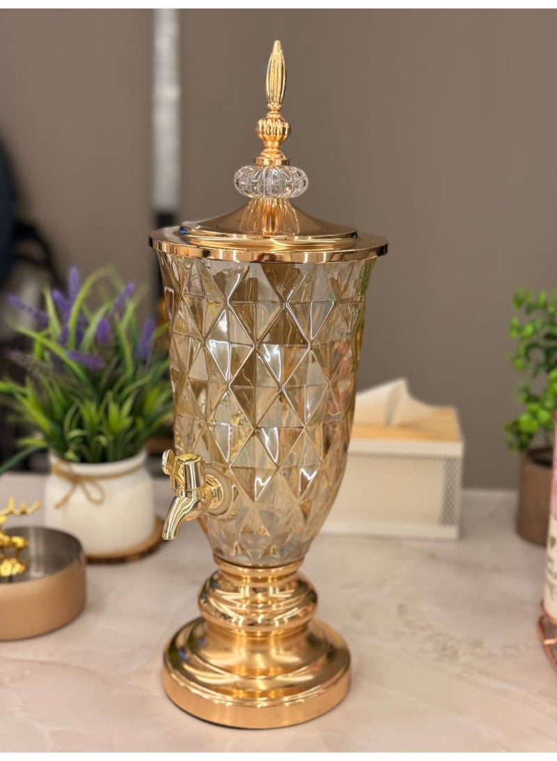 Glass Cold Water Mason Jar | Beer Dispenser |Beverage Drink Dispenser| Liquor Dispenser | Water Mason jar | Dispenser Beverage Jar 2000ml - Image 2