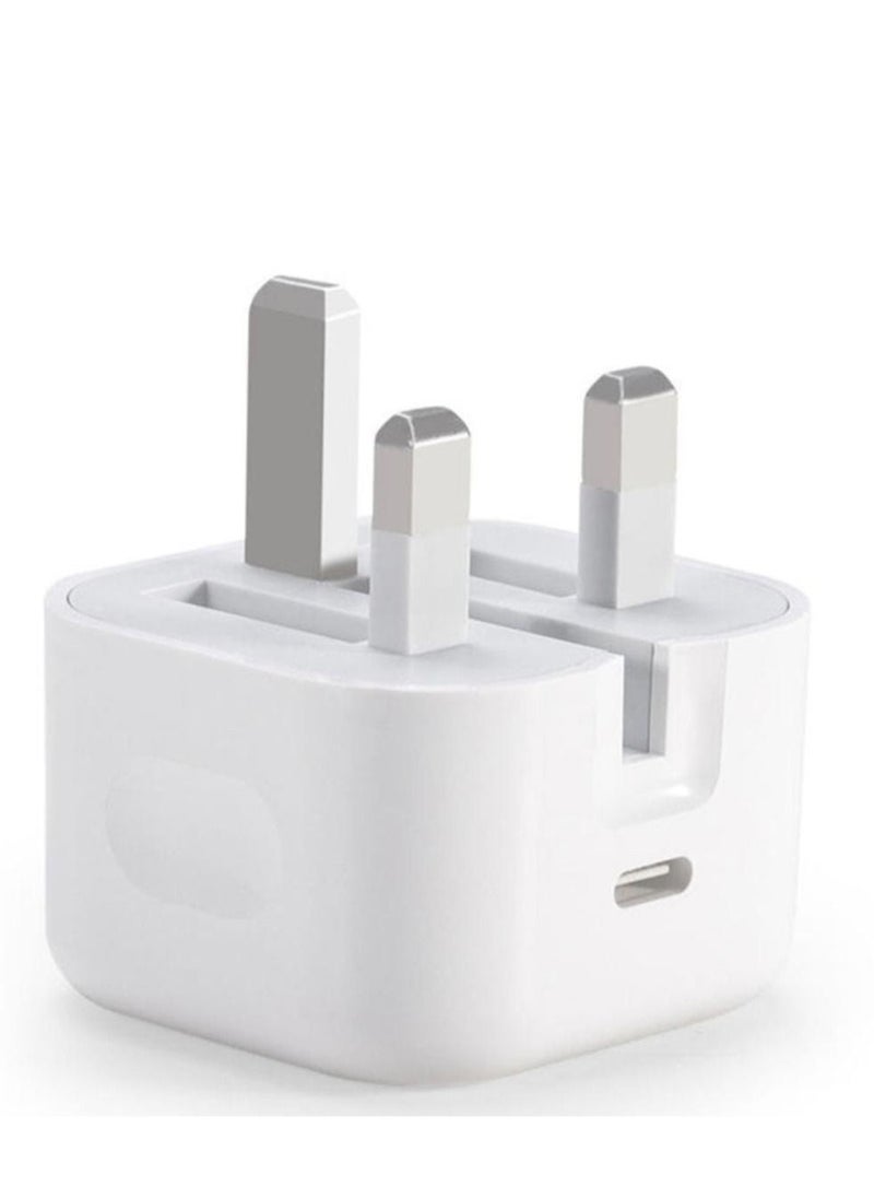 Generic - 20W PD Fast Wall Charger with Type C Port and 1 Meter Lightning Cable Compatible with iPhone SE 2020 - Image 1
