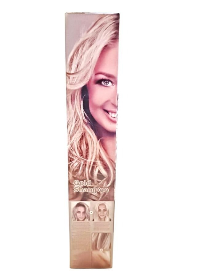 Shampoo Gold  to Maintain the Color of Dyed Hair gold