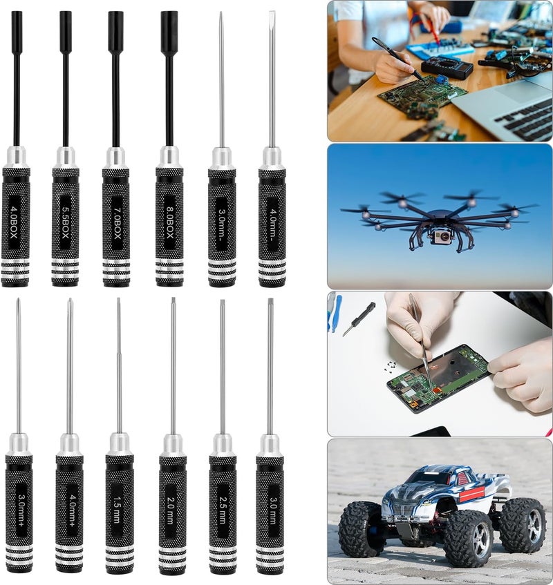 QWORK® 18 in 1 RC Tool Set for RC Cars, Boats, Racing Drones, and Robots - Image 2